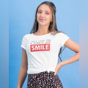 ISLAND HAZE Women's White Graphic Tee